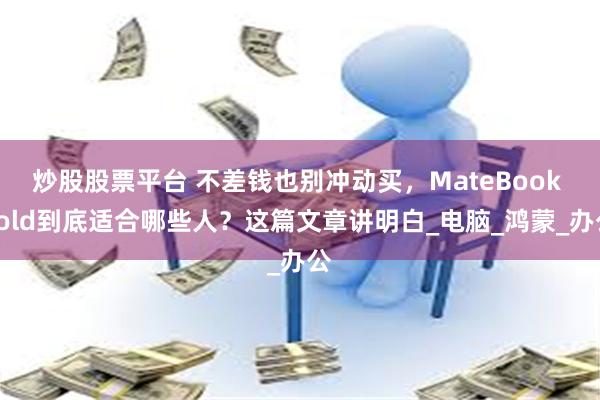 炒股股票平台 不差钱也别冲动买，MateBook Fold到底适合哪些人？这篇文章讲明白_电脑_鸿蒙_办公