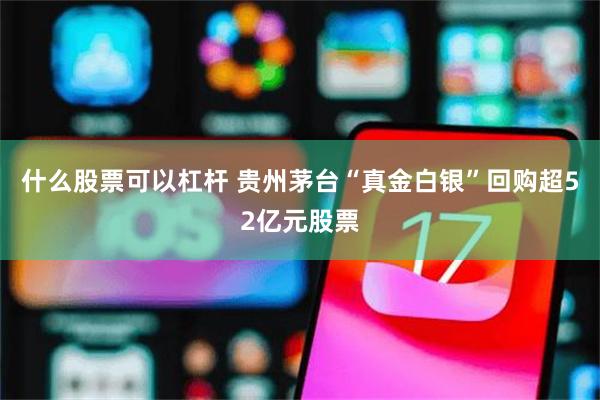 什么股票可以杠杆 贵州茅台“真金白银”回购超52亿元股票